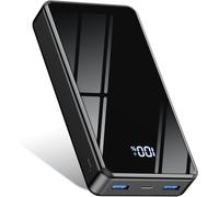Power bank 26800mAh,Fast Charging Powerbank PD 3.0 QC 4.0 USB-C Output/Input, 22.5W Portable Charger With LCD Display Flashlight 3 Ports Compatible with iPhone 16 15 14 13 Samsung Android and more