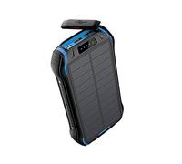 Power Bank 26800Mah Solar Charger with Camping Flashlight Portable Charger Mobile Phone Pover Bank,Blue