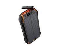 Power Bank,26800Mah Solar PowerBank Fast Charger Portable Powerbank External Battery Waterproof, Flashlight,Orange