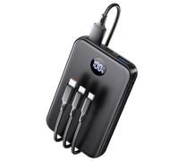 Power Bank 27000mAh with 3-in-1 Cable & LED Display | High-capacity portable battery with a versatile 3-in-1 charging cable iPhone 17-12 Pro Max and Android Phones