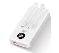 Power Bank 30,000 mAh: PD 22.5 W Quick Charge External Battery with Torch, Large Capacity and 3 Outputs and 2 Input Radio with