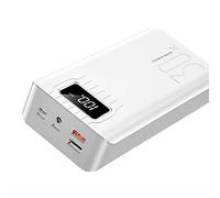 Power Bank, 30000Mah Usb Capacity Led Display External Battery for Smart Phones Compatible with Smartphones s And More,White