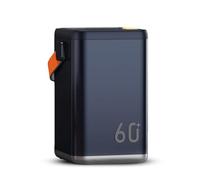 Power Bank，36W Portable Power Station, 60000Mah High Capacity Backup Battery Pack, with 4 Output And 2 Input, 4 USB Ports, PD QC 3.0 Quick Charge, Type C/Micro USB Port, for Outdoor,Blue
