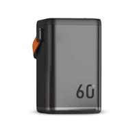 Power Bank, 36W Portable Power Station, 60000Mah High Capacity Backup Battery Pack, with 4 Output And 2 Input, 4 USB Ports, PD QC 3.0 Quick Charge, Type C/Micro USB Port, for Outdoor,Grey