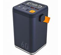 Power Bank,36W s 60000Mah Fast Charging, Outdoor Power Station Portable Charger Phone Charger with DC Adapter 5 Output 3 Input External Battery,Blue