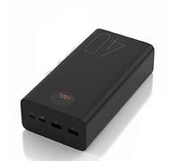 Power Bank, 40000Mah 18W Pd Qc 3.0 Two-Way Fast Charging Powerbank Type-C External Battery Charger
