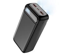 Power Bank 50,000 mAh, Power Bank Small But Strong (USB C Outputs & Input) External Mobile Phone Batteries with Quick Charging Function, Power Bank Large Capacity Compatible with iPhone 14 13 12