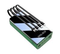 Power Bank 50000 Mah Portable Charger Large Capacity Battery Pack With Built-In Charging Cable Support Fast Charge Can Charge 7 Devices at The Same Time for Smartphones, Tablets, Game Consoles(Green)