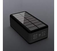 Power Bank 50000 Mah/Solar Charger/Solar/Solar Portable Charger/Cell Phone Portable s,Black