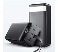 Power Bank 50000mAh Portable Charger - 22.5W Fast Charging USB C Quick Charge with 4 Outputs & 3 Inputs LED Display Huge Capacity External Battery Pack for iPhone, Samsung, iPad etc (Black)