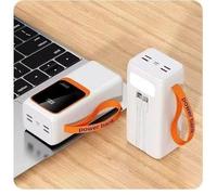 Power Bank， 50000mAh Super Fast Charging Display Screen and Flashlight with 4-way Output and 2-way Input Fast Charging Large Capacity Mobile Phone Battery Suitable for Smartphones