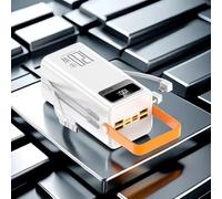 Power Bank 50000mAh Super Fast Charging Display Screen and Flashlight with 4-way Output and 2-way Input Fast Charging Large Capacity Mobile Phone Battery Suitable for Smartphones Tablets etc