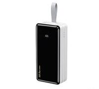 Power Bank 60000Mah 22.5W PD 18W Portable Charger 7 Ports High Speed Battery Pack USB C Phone Charger Backup Battery with Intelligent LCD Compatible with 99% of USB Devices,Black,White