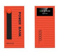 Power Bank， /66W Super Fast Charging 50000Mah Digital Display Container Outdoor Large Capacity Mobile Power Supply,Grey