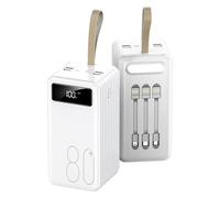 Power Bank,80000mAh External Battery s Ultra-Compact High-Speed Charging Technology Portable Charger for Smartphones, Game Consoles(White)