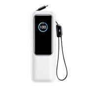 Power Bank Case, Silicone Charger Sleeve, Protective Battery Cover, Shock Absorb Pouch for Home Fitness Exercise Camping Crisis Backpacking Walking Electronics Travel Use 55g