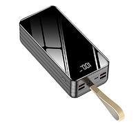 Power Bank Comes With 4 Wires80000 Mah Fast Charging Mobile Power Bank/The Portable External Battery Is Compatible With 99% Of The Electronic Devices On The Market,Black