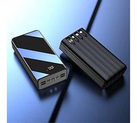 Power Bank, Comes With Four Wires 60000Mah /Portable External Battery Compatible With 99% Of Electronic Devices On The Market,Black