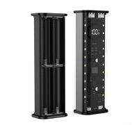 Power Bank Enclosure for 4x21700 Cells with 22.5W Output PD20W Fast Charging and Real-Time LED Display (black)