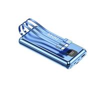 Power Bank Fast Charge Mobile Power Supply Thin And Light 66W Super Fast Charge Comes With Line Charging Treasure 10000 MAh Large Capacity Two-way (Color : Blue)