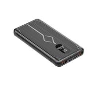 Power Bank Fast Charge PD22.5W Portable 30000mAh Charger Digital Display External Battery Large Capacity Thin Battery Backup with 1 Inputs and 3 Outputs,Black,14.3 * 7cm