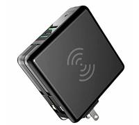 Power Bank fast charging, 10000mAh Fast USB C Pack with Powerful Flashlight,Black,10000mAh