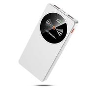 Power Bank Fast Charging 10000mAh, PD3.0 QC4.0 22.5W Portable Charger USB C Input & Output, Powerbank with LED Display, Battery Pack Compatible with iPhone16/15/14/13/12, Samsung, Android More, White