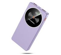 Power Bank Fast Charging 10000mAh, PD3.0 QC4.0 22.5W Portable Charger USB C Input & Output, Powerbank with LED Display, Battery Pack Compatible with iPhone16/15/14/13/12, Samsung, Android More, Purple