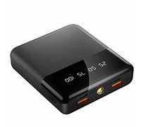 Power Bank fast charging,10000mAh Ultra Slim,USB High-Speed Compact Pack,Black,10000mAh