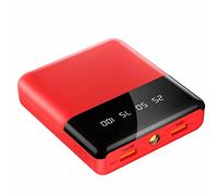 Power Bank fast charging,10000mAh Ultra Slim,USB High-Speed Compact Pack,Red,6000mAh