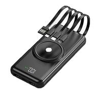 Power Bank fast charging 20,000 MAh Portable Wireless External Battery Charger with Built-in Cables Large Capacity Slim