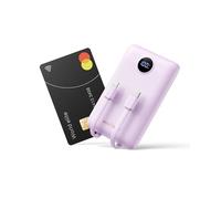 Power Bank Fast Charging 22.5W WeeFancy 10000mAh Portable Charger With Built in Cables Small Battery Pack USB C with 3 Outputs ＆ 3 Inputs Mini Powerbank Compatible with iPhone Samsung (Purple)
