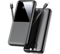 Power Bank Fast Charging, 26800mAh Portable Charger with Built-in Cables