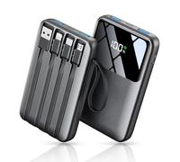 Power Bank Fast Charging 27000mAh, 22.5W Portable Charger Built-in 4 Cables