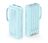 Power Bank Fast Charging 30W, 27000mAh Portable Charger for iPhone(SkyBlue) | High Capacity, Emergency Flashlight, LED Display, Travel Essential, Battery Pack Compatible with iPhone 18 17 16 Samsung iPad