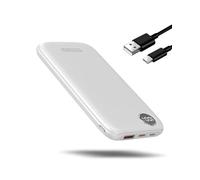Power Bank Fast Charging, 4.5A/22.5W Portable Charger 10000mAh Slim PowerBank with LED Display USB C In&Output, Battery Pack for iPhone 17 16 15 14 13 Plus Pro Max Mini, for Samsung Xiaomi iPad,White