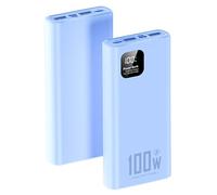 power bank fast charging,50000Mah, PD 0A USB-C Input & Output Power Bank, 3 Outputs Pack Backup 14/13,Blue