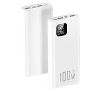 power bank fast charging,50000Mah, PD 0A USB-C Input & Output Power Bank, 3 Outputs Pack Backup 14/13,White