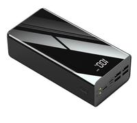 Power Bank Fast Charging 50000Mah Portable Charger, High Capacity 3 Outputs Phone Battery Pack with Flashlight & LED Display External Battery Compatible with 99% of USB Devices,Black,White