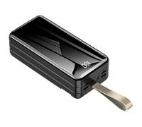 Power Bank, fast charging,60000Mah Charger, 4 Outputs 3 Inputs Compact Pack with LED, 1A Fast, S10,Black,60000mAh