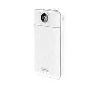 power bank fast charging Power Bank 20000Mah Portable,Lithium Polymer Battery,External Battery Pack with Dual Outport & Dual Inport,for Cells Tablets,White