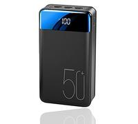 power bank fast charging,Power Bank Charger, Usb C Pack, Power Bank Fast With Lcd & Led Flashlight, 3 Output 3 Input Fast