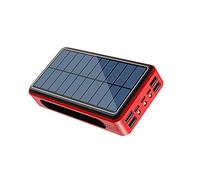 Power Bank， fast l Battery Solar 50000mAh USB Portable Charger with 4 Outputs 3 Inputs Fast Charging Powerbank Camping Light