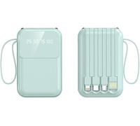 Power Bank，For And Phones Comes With A Four-Wire Portable For Portable Charger With Led Display Inputs Fast Charging(20000mAh/Green)