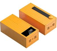 Power Bank,For Fast Charging Portable Charger 50000 Mah Large Capacity Container Type Universal Mobile Mobile Phones For Smartphones Tablets And More(50000mAh/Yellow)