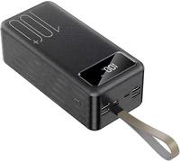 Power Bank，For Portable Charger Fast Charging Portable Battery Charger, 100000Mah Usb Huge Capacity, External Battery Pack That Can Quick Charge 4 Devices At The Same Time, For,Black