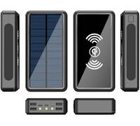 Power Bank,For Portable Charger Fast Charging/Wireless/The Portable External Battery Is Compatible With 99% Of The Usb Devices On The Market,Black,100000Mah