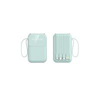 Power Bank,For s And Phones Comes With A Four-Wire Portable PowerBank For PowerBank Portable Charger With Led Display Inputs Fast Charging(20000mAh/Green)