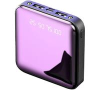 Power Bank,For Small Portable Charger Lightest 10000Mah Led Displayexternal Battery Ultra-Compact High-Speed Charging Technology For 99% Of Usb Devices,Black,10000Mah