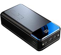 Power Bank,For Small Portable Charger PowerBank Portable Fast Charging Led Display 50000Mah, High Capacity 3 Outputs Phone Battery Pack With Flashlight Compatible 99% Of Usb Devices On The M